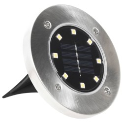    Lampade Solari da Terra 8 pz Luci a LED Bianche