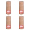 Bolsius Candele Rustiche a Colonna Shine 4 pz 190x68 mm Rosa Nebbia