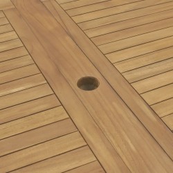    Tavolo da Giardino Allungabile 180-280x100x75cm in Teak Ovale