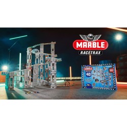 Marble Racetrax Set Pista per Biglie 40 Fogli 6 m