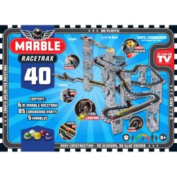 Marble Racetrax Set Pista per Biglie 40 Fogli 6 m