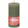 Bolsius Candele Rustiche a Colonna 8 pz 100x50 mm Verde Oliva