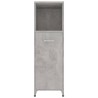    Armadio da Bagno Grigio Cemento 30x30x95 cm in Truciolato