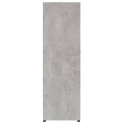    Armadio da Bagno Grigio Cemento 30x30x95 cm in Truciolato