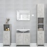    Armadio da Bagno Grigio Cemento 30x30x95 cm in Truciolato