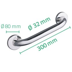 RIDDER Maniglione di Sicurezza 30 cm in Acciaio Inox Cromato A00130001