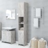    Armadio da Bagno Grigio Cemento 30x30x183,5 cm in Truciolato