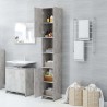    Armadio da Bagno Grigio Cemento 30x30x183,5 cm in Truciolato