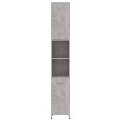    Armadio da Bagno Grigio Cemento 30x30x183,5 cm in Truciolato