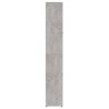    Armadio da Bagno Grigio Cemento 30x30x183,5 cm in Truciolato