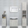    Armadio da Bagno Grigio Cemento 30x30x183,5 cm in Truciolato