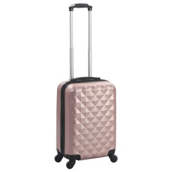 vidaXL Trolley a Custodia Rigida Oro Rosa ABS