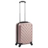 vidaXL Trolley a Custodia Rigida Oro Rosa ABS