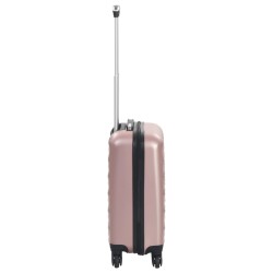 vidaXL Trolley a Custodia Rigida Oro Rosa ABS