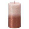 Bolsius Candele Pilastro Rustiche Sunset 4 pz 130x68 mm Rosa e Ambra