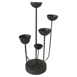 Lesli Living Portacandele Mira 45,5 cm Nero