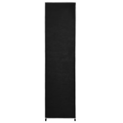 vidaXL Guardaroba con 4 Scomparti Nero 175x45x170 cm