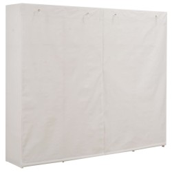 vidaXL Armadio Bianco 200x40x170 cm in Tessuto