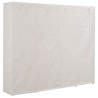 vidaXL Armadio Bianco 200x40x170 cm in Tessuto