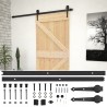    Porta Scorrevole con Set Hardware 90x210 cm in Legno di Pino