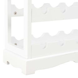 vidaXL Mobile Portavini Bianco 70x22,5x70,5 cm in MDF