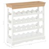 vidaXL Mobile Portavini Bianco 70x22,5x70,5 cm in MDF