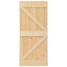    Porta Scorrevole con Set Hardware 90x210 cm in Legno di Pino