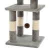    Albero per Gatti con Tiragraffi in Sisal 65 cm Grigio