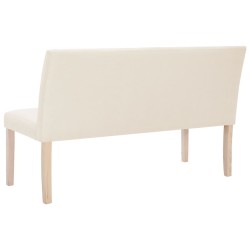 vidaXL Panca 139,5 cm Crema in Poliestere