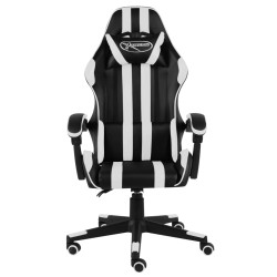    Sedia da Gaming Nero e Bianco in Similpelle