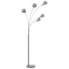    Lampada da Terra 200 cm 5 Bulbi E14 Argento