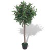    Albero di Alloro Pianta Artificiale con Vaso 120 cm Verde