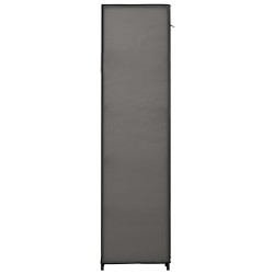 vidaXL Armadio Pieghevole Grigio 110x45x175 cm in Tessuto