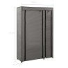 vidaXL Armadio Pieghevole Grigio 110x45x175 cm in Tessuto