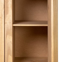 vidaXL Armadio a 3 Ante 118x50x171,5cm Legno di Pino Panama Range