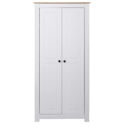 vidaXL Armadio Bianco 80x50x171,5 cm Legno Massello Pino Panama Range