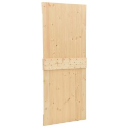    Porta Scorrevole con Set Hardware 100x210 cm in Legno di Pino