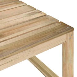    Divani Centrali Pallet da Giardino 2 pz Verde Pino Impregnato