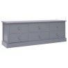 vidaXL Panchina da Ingresso Grigio Scuro 115x30x40 cm in Legno