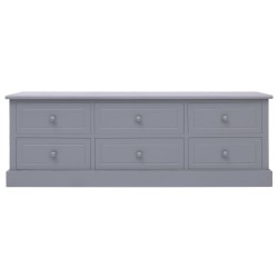 vidaXL Panchina da Ingresso Grigio Scuro 115x30x40 cm in Legno