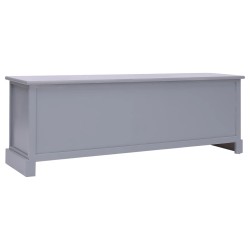 vidaXL Panchina da Ingresso Grigio Scuro 115x30x40 cm in Legno