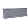 vidaXL Panchina da Ingresso Grigio Scuro 115x30x40 cm in Legno