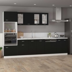    Armadio Inferiore Nero 60x46x81,5 cm in Truciolato