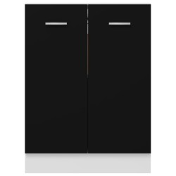    Armadio Inferiore Nero 60x46x81,5 cm in Truciolato