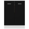    Armadio Inferiore Nero 60x46x81,5 cm in Truciolato