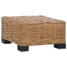 vidaXL Tavolino da Caffè 47x47x28 cm in Rattan Naturale