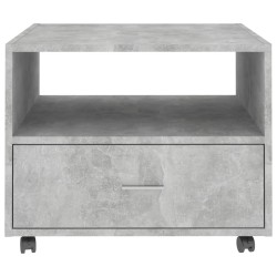    Tavolino Salotto Grigio Cemento 55x55x40 cm Legno ingegnerizzato