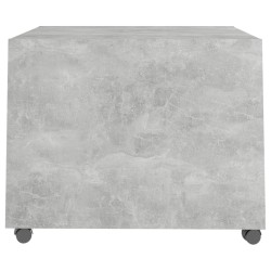    Tavolino Salotto Grigio Cemento 55x55x40 cm Legno ingegnerizzato