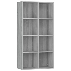    Libreria/Credenza Grigio Sonoma 66x30x130 cm Legno ingegnerizzato