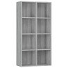    Libreria/Credenza Grigio Sonoma 66x30x130 cm Legno ingegnerizzato